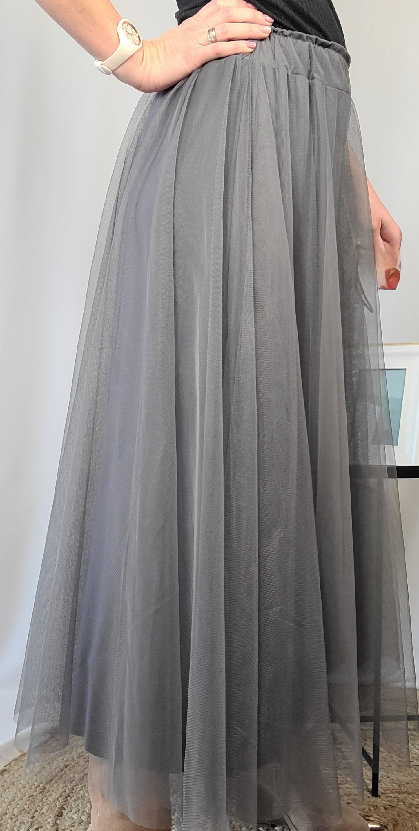 Jupe PAULA en tulle unie