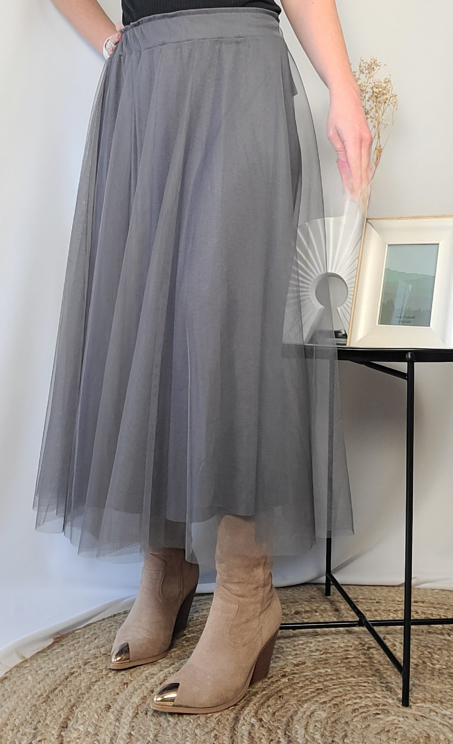 Jupe PAULA en tulle unie