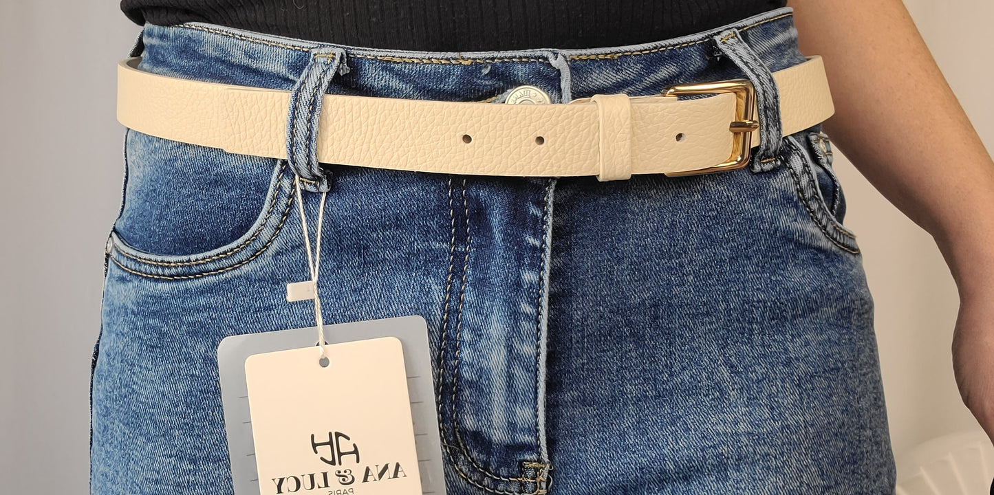 Ceinture JESSIE en Cuir 100 cm / Taille 44