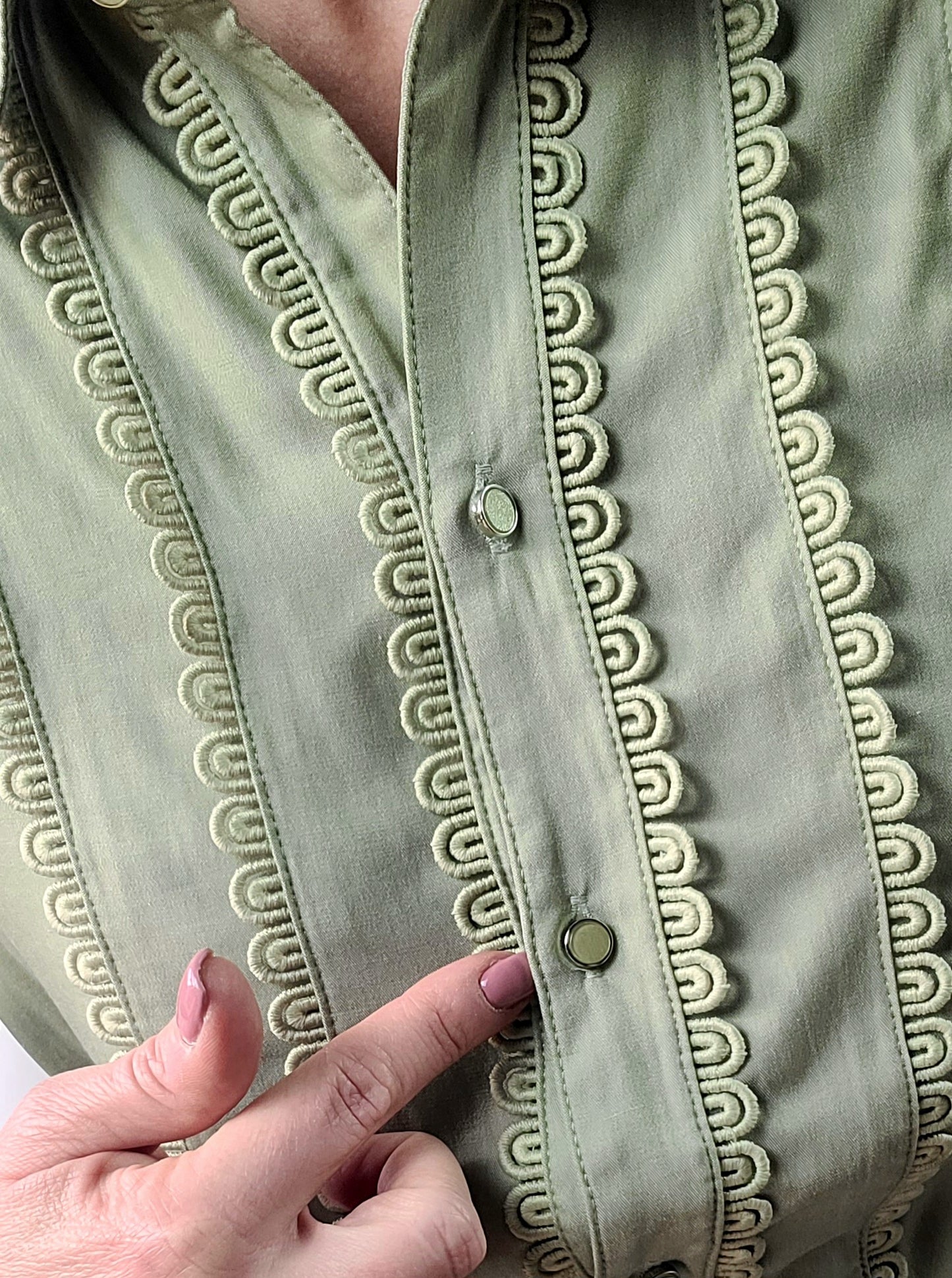 Chemise GRACIELLA en tencel et dentelle
