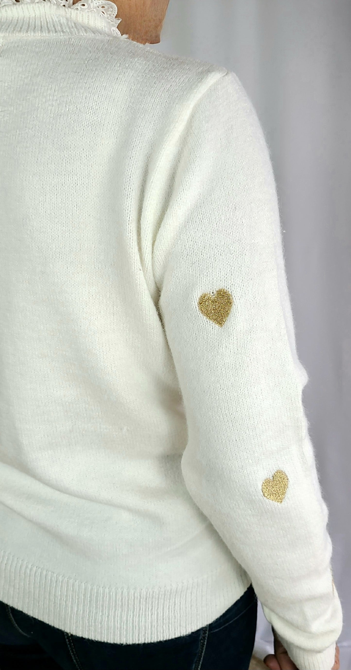 Pull SANIA col montant dentelle