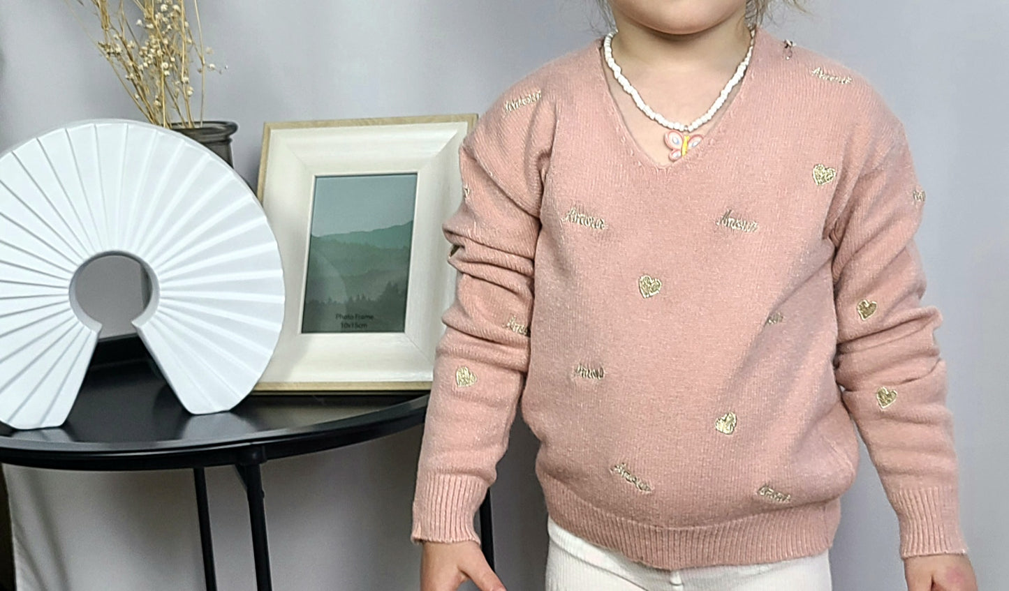 Pull CHIPIE "Fille" en maille avec broderie