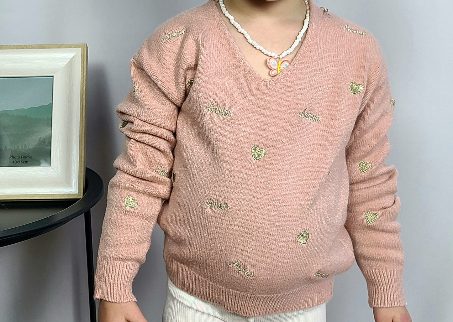Pull CHIPIE "Fille" en maille avec broderie
