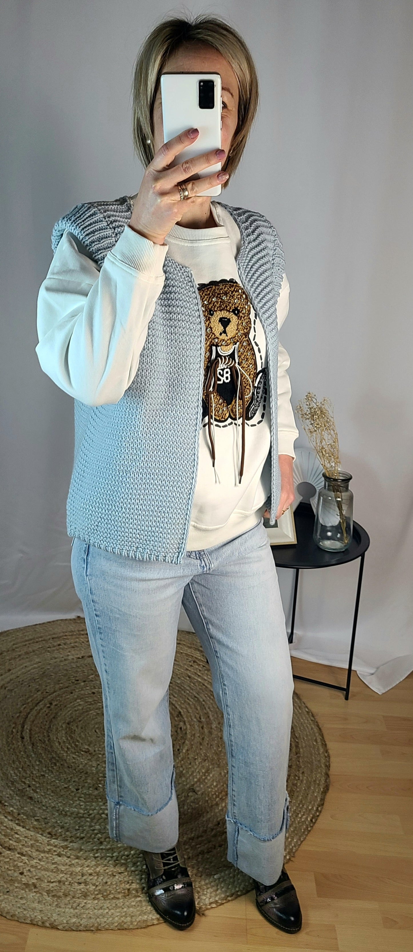 Sweat STAN ourson avec nœud décoratif