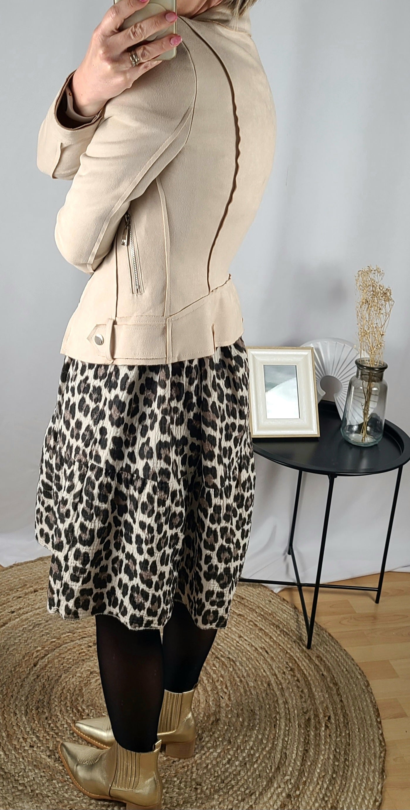 Robe ALAN léopard en gaze de coton