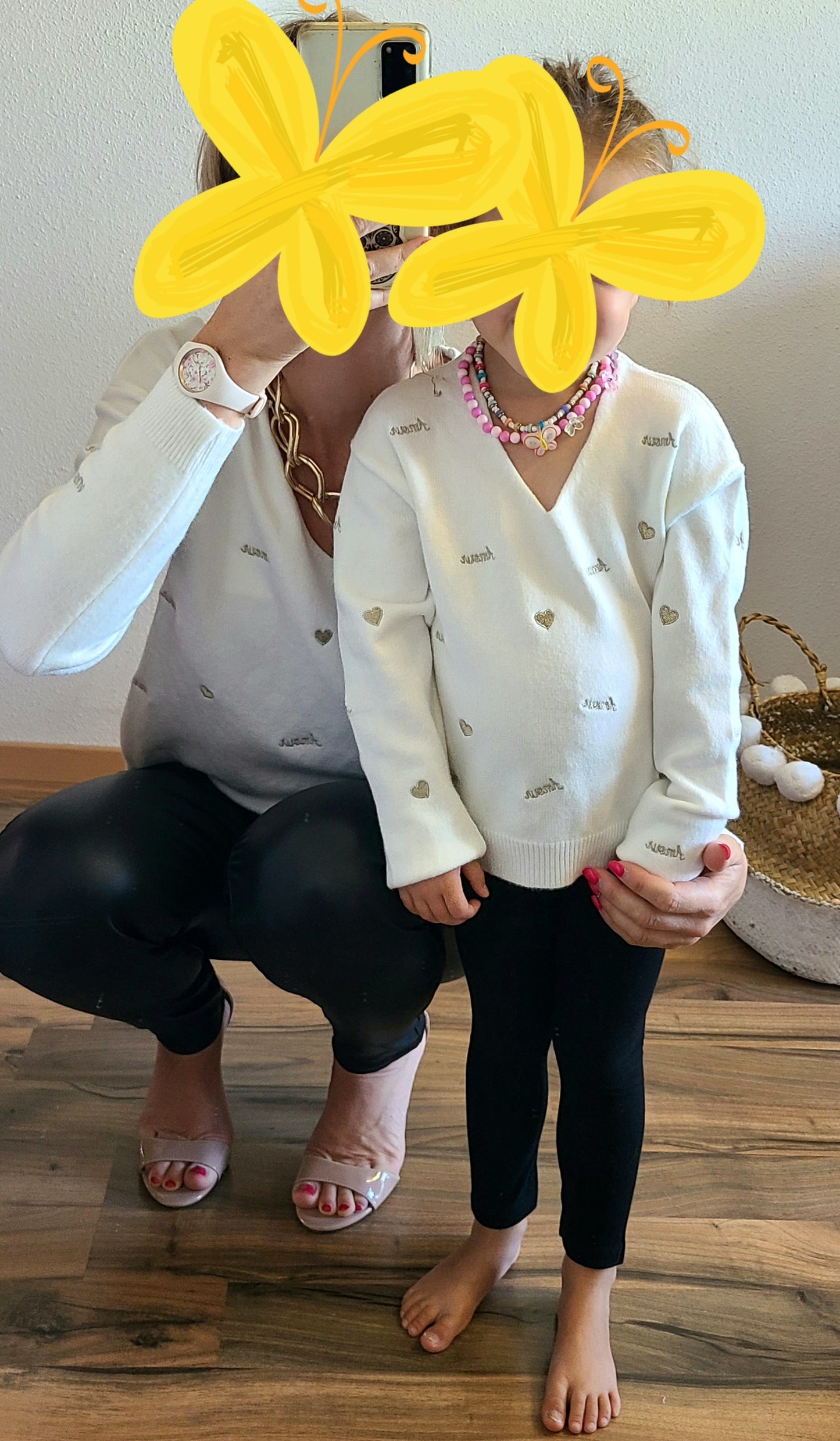 Pull CHIPIE "Fille" en maille avec broderie