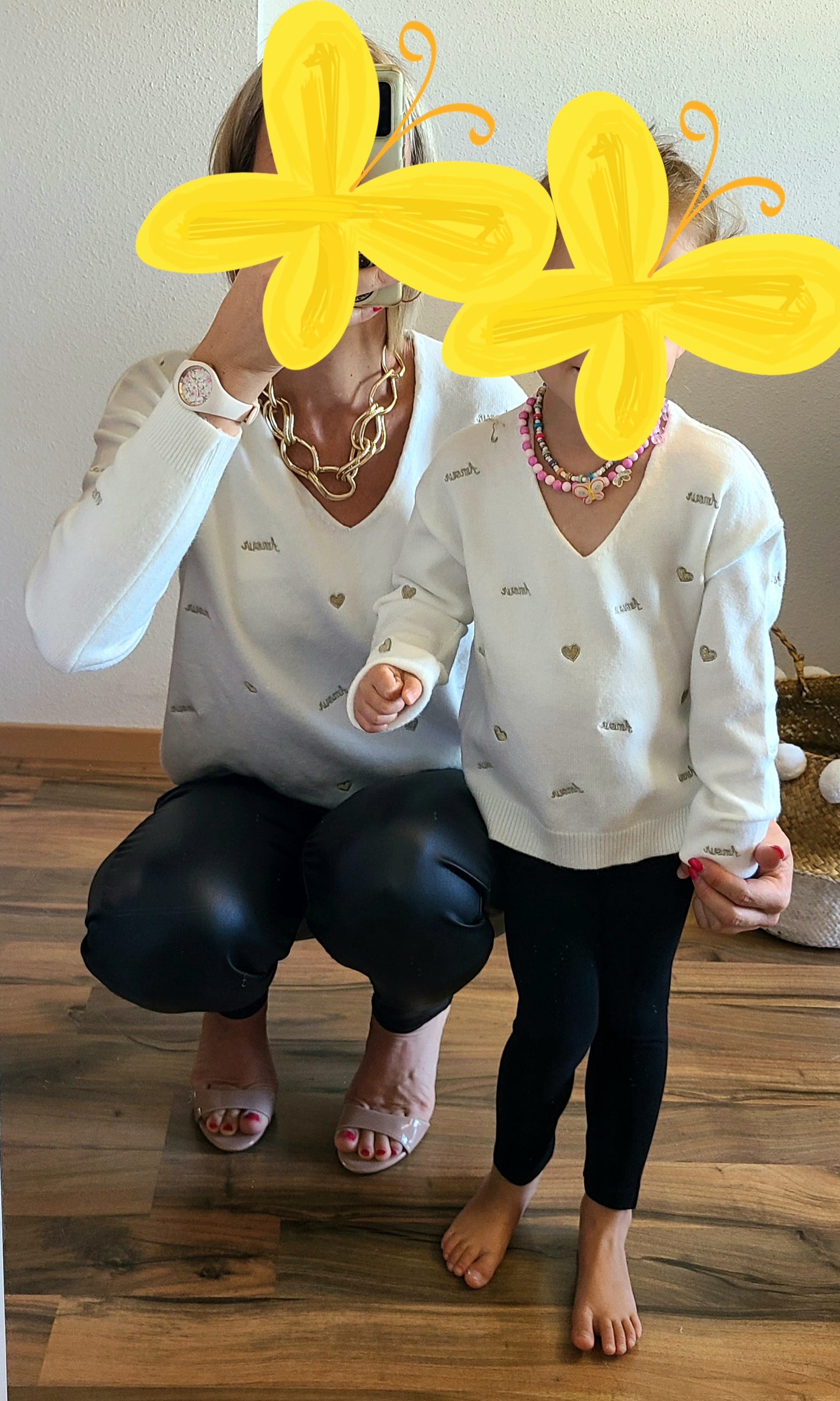 Pull CHIPIE "Fille" en maille avec broderie