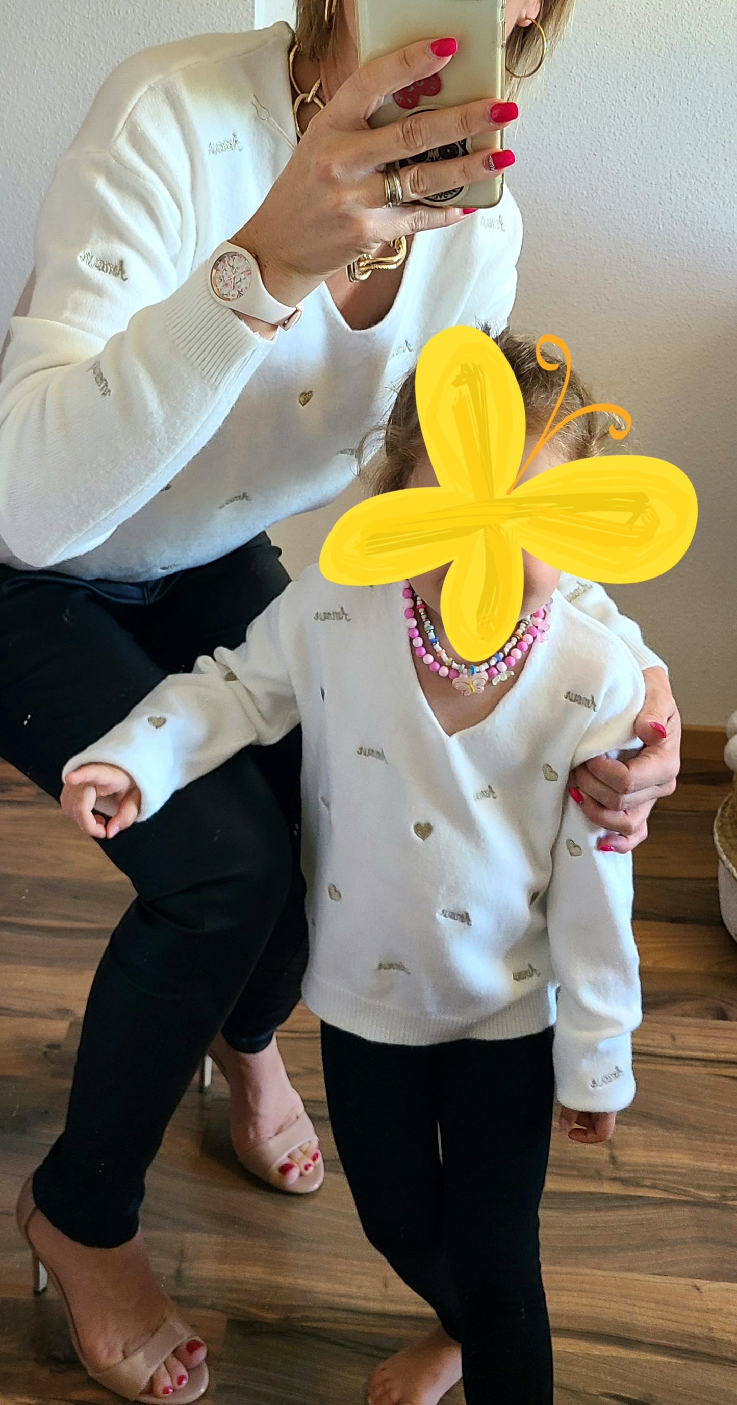 Pull CHIPIE "Fille" en maille avec broderie