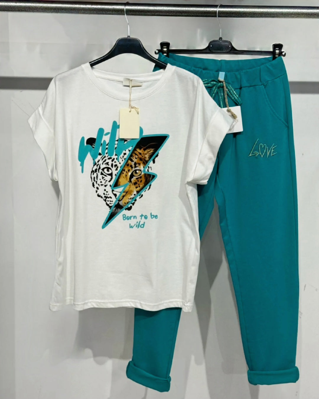 T-Shirt LEONCE Wild, manches à revers