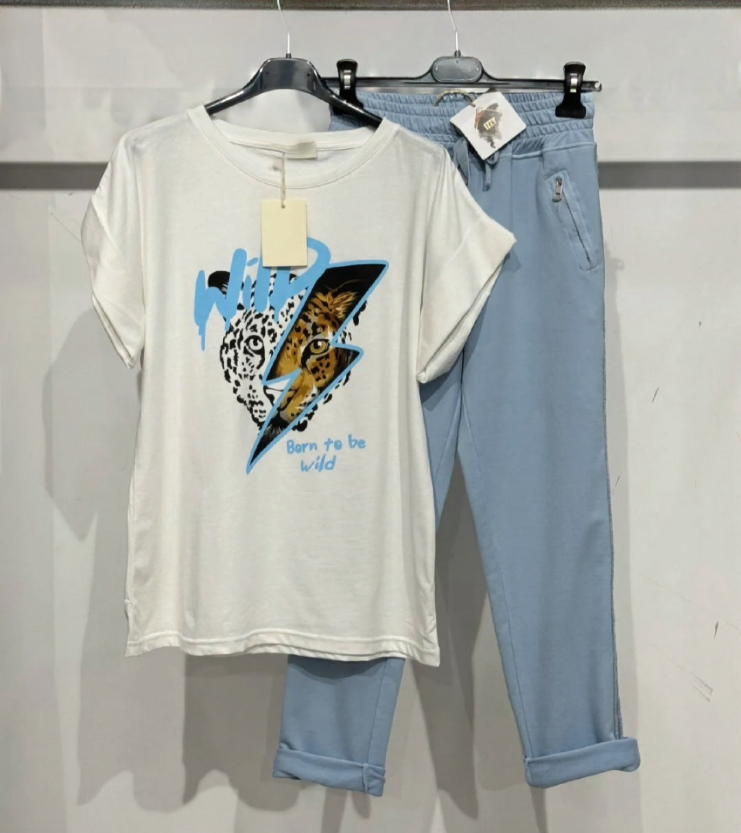 T-Shirt LEONCE Wild, manches à revers