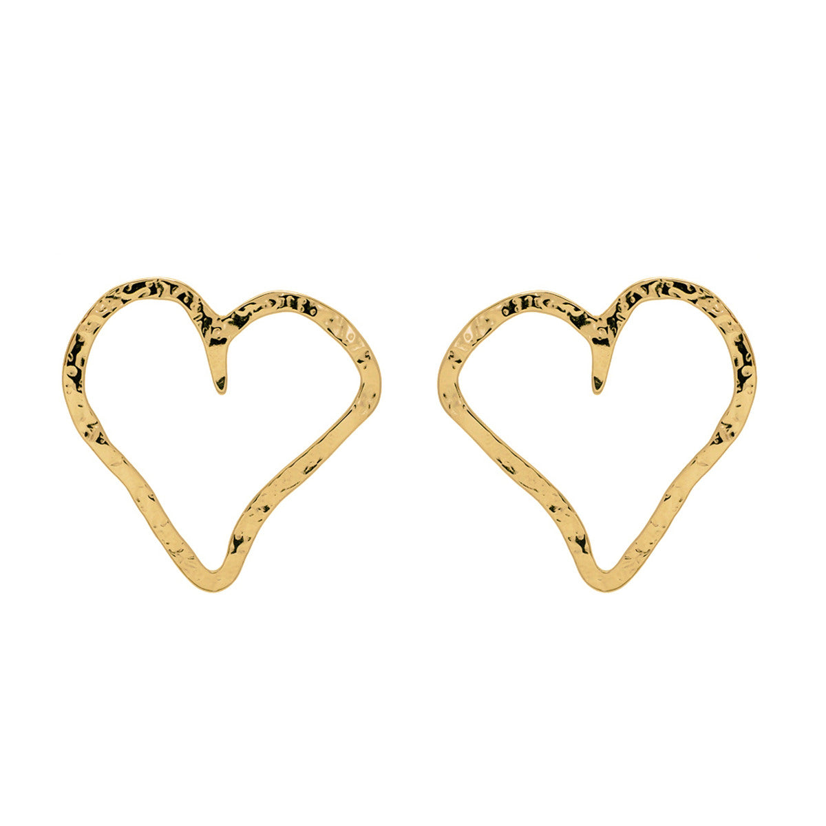 Boucles d’oreilles cœur texturé - IKITA