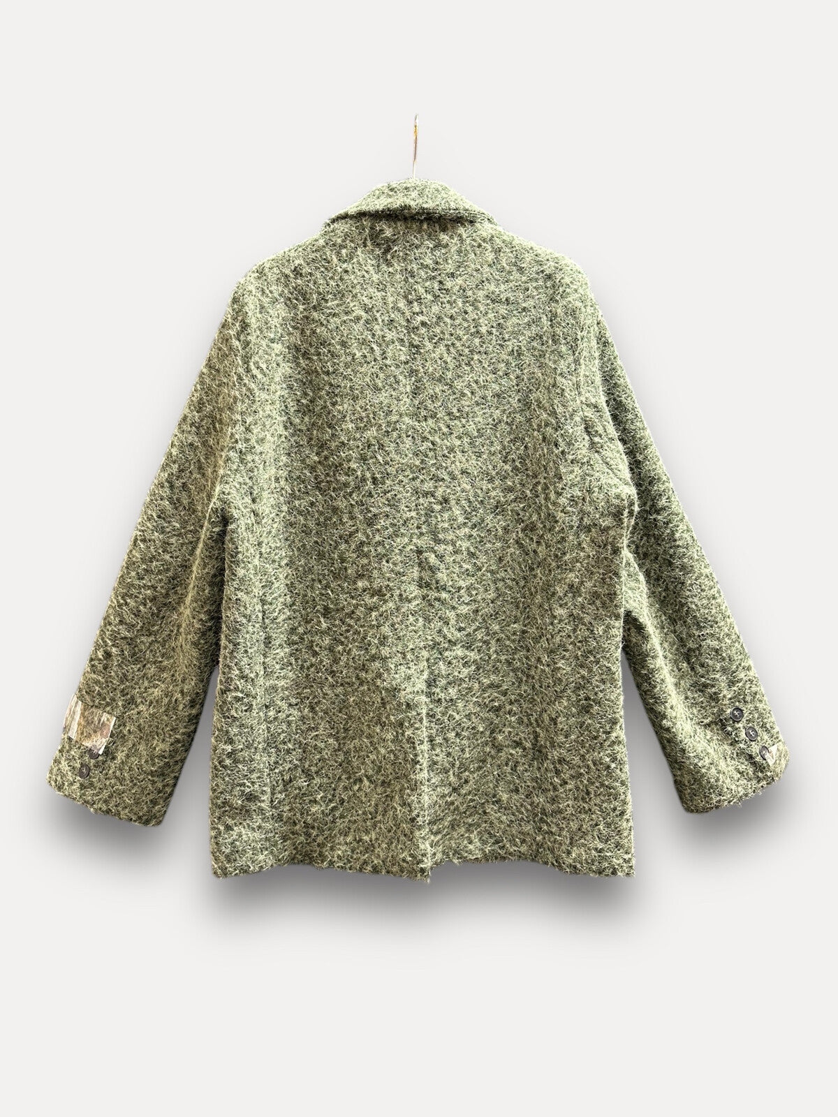 Blazer EMMA effet tissu brossé – Vert bouteille
