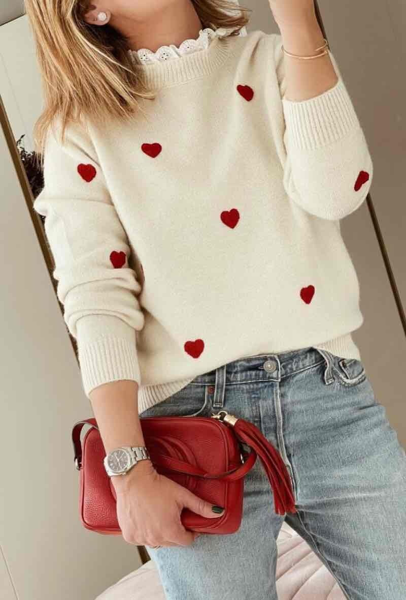 Pull SANIA col montant dentelle
