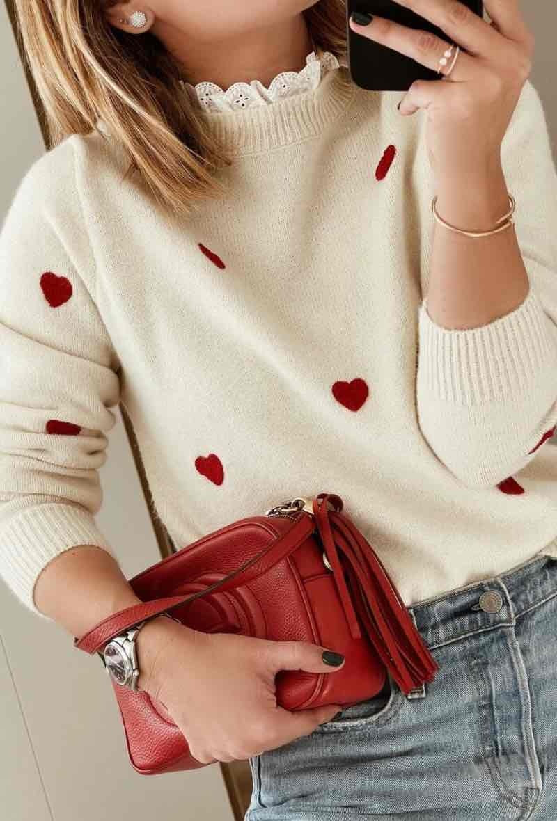 Pull SANIA col montant dentelle
