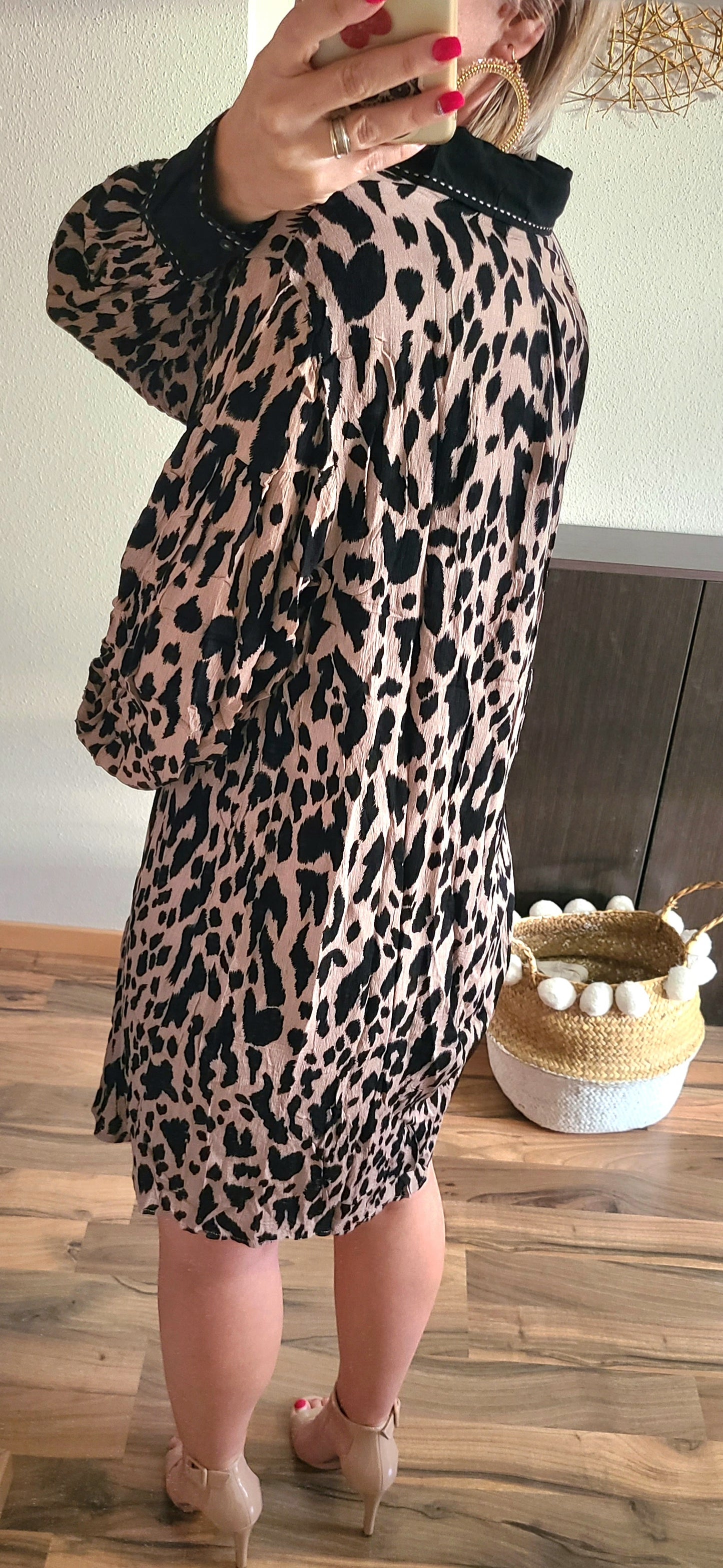 Robe chemise MISY Léopard