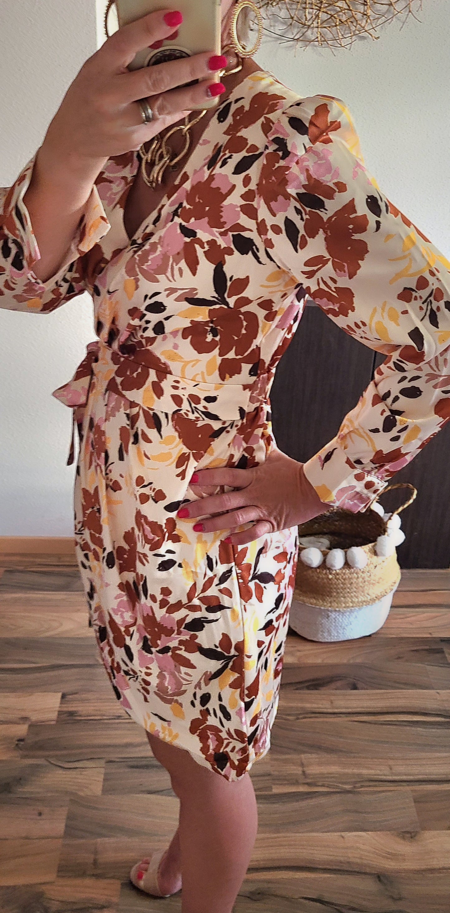 Robe DAHLIA manches longues