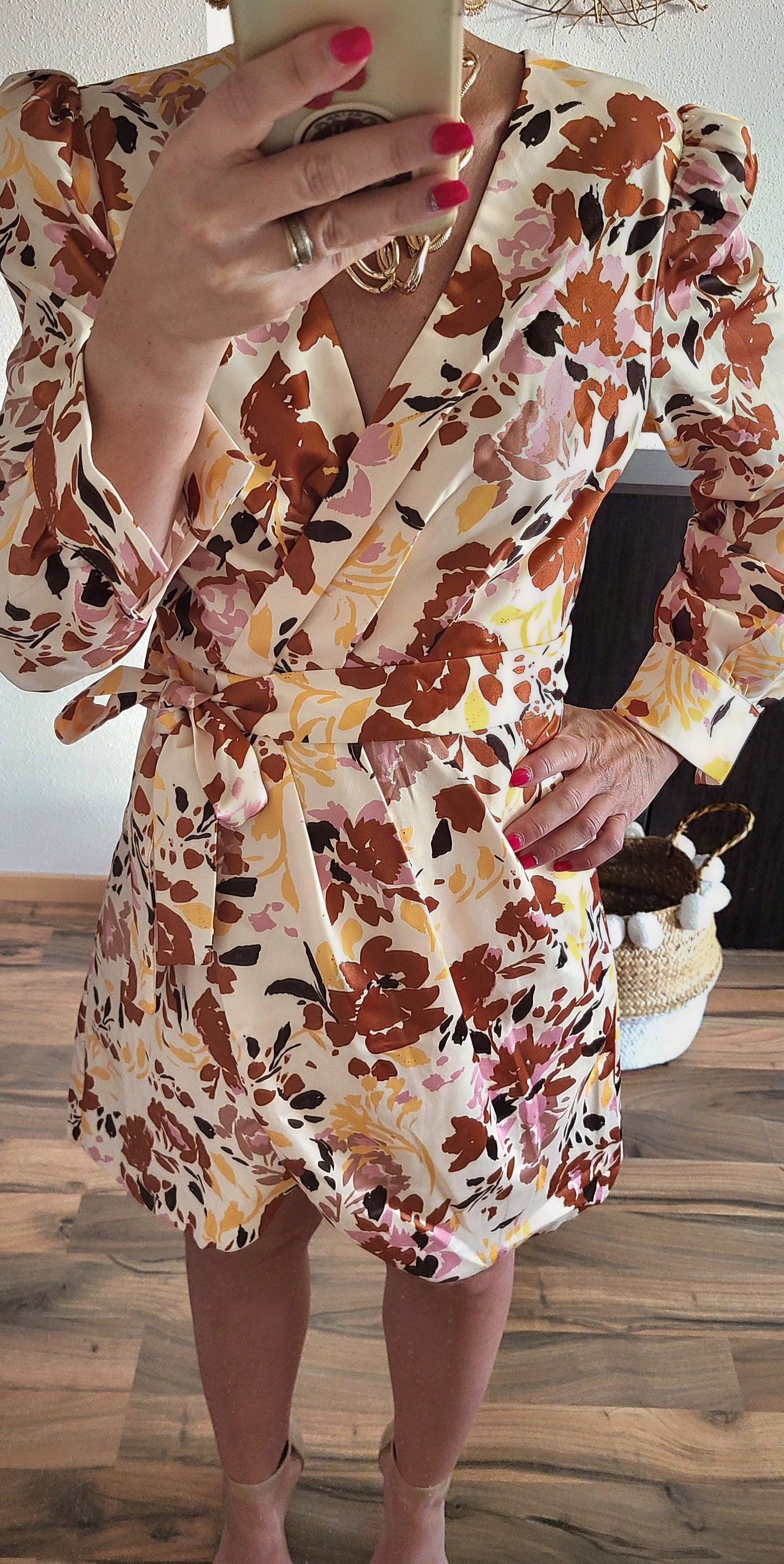 Robe DAHLIA manches longues