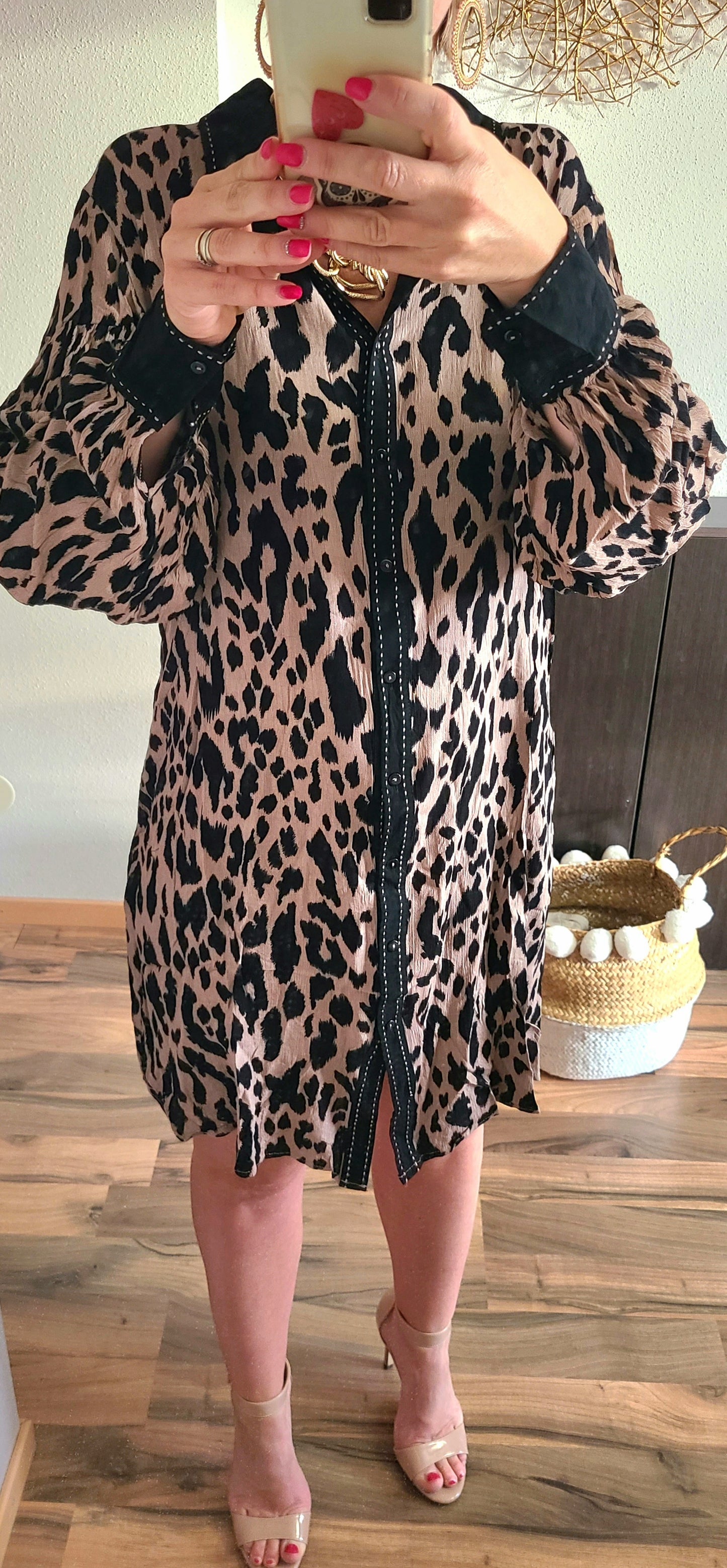 Robe chemise MISY Léopard
