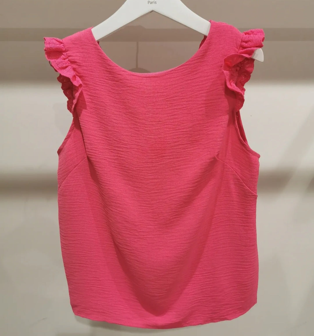 Top THAIS réversible en gaze de coton - Dentelle