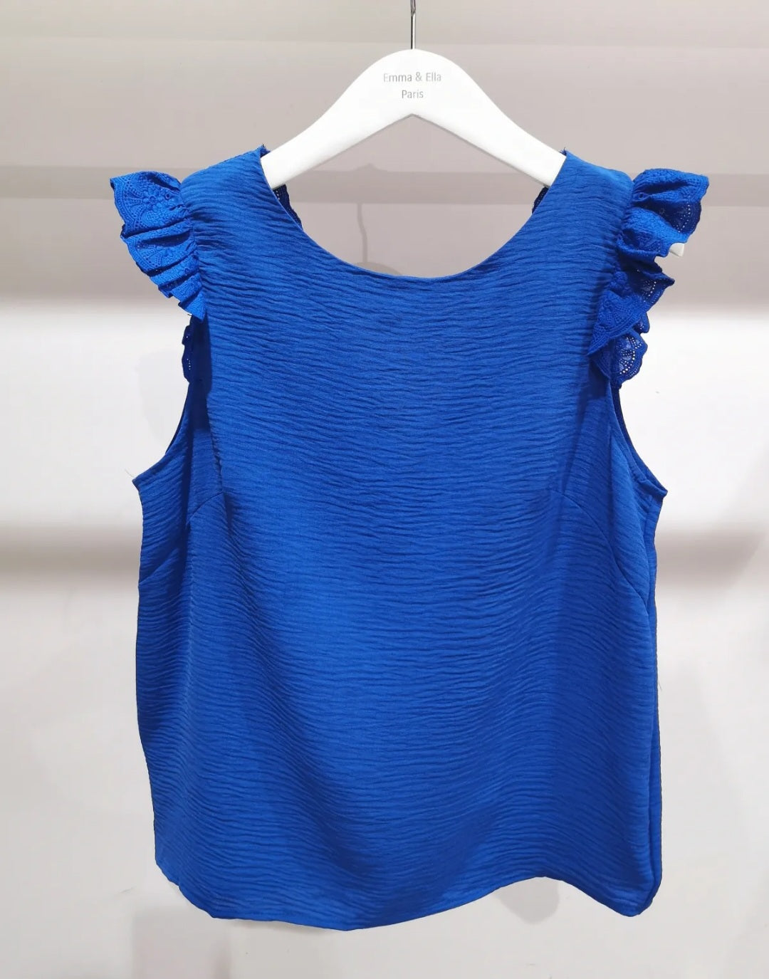 Top THAIS réversible en gaze de coton - Dentelle