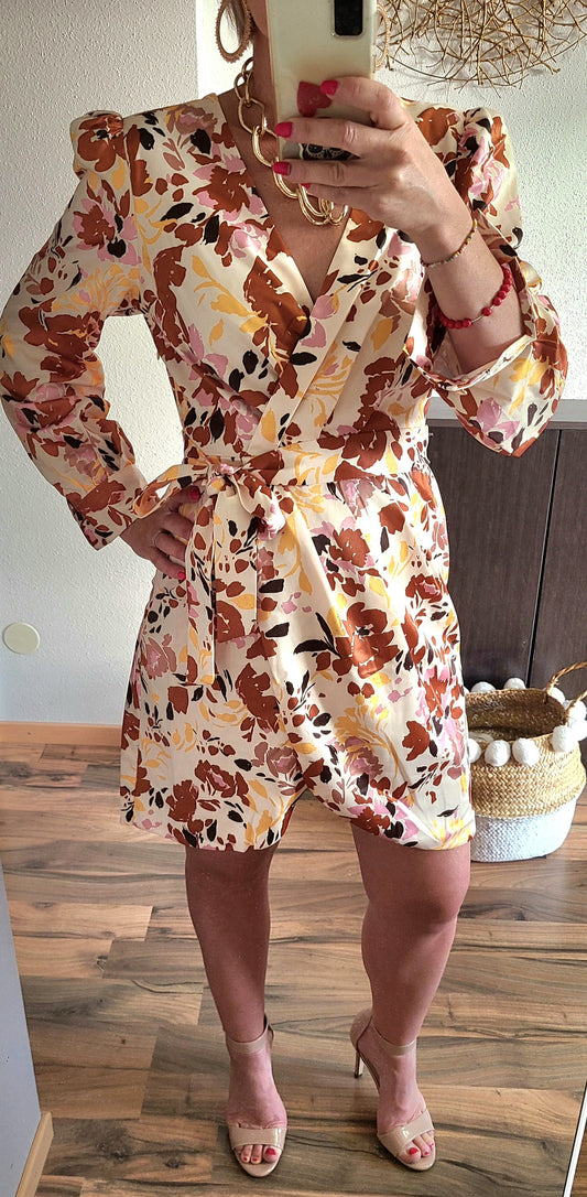 Robe DAHLIA manches longues
