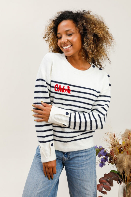 Pull CHERI marinière